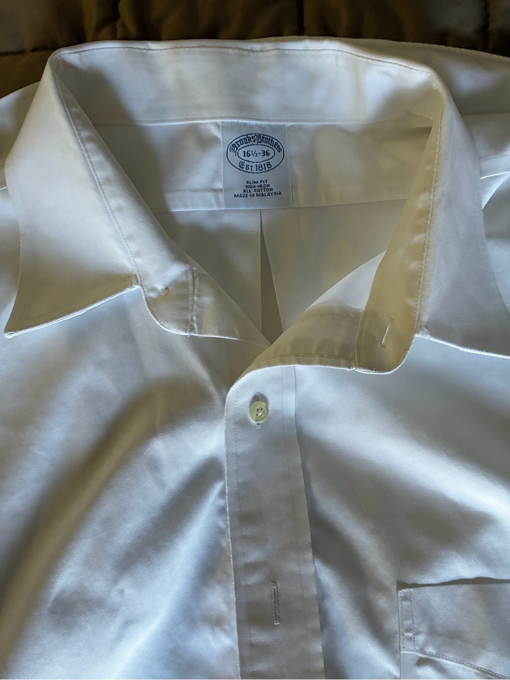 Brooks Brothers non iron slim dress shirt